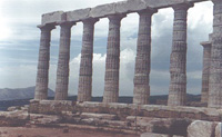 Die Säulen des Poseidon-Tempels