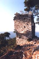 Blick von der Akropolis zum  Festland