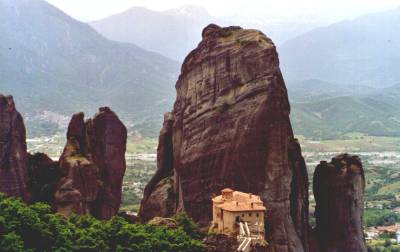 Meteora-Felsen mit Nonnenkloster Roussanou
