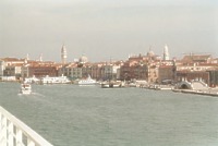 Blick von der Fähre / Venedig