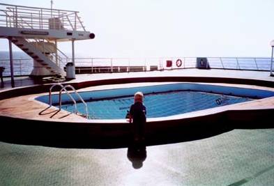 Pool auf der Fähre von Strintzis von Venedig nach Korfu.