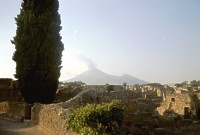 Der Vesuv von Pompeji fotografiert