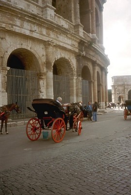 Kutsche am Kolosseum