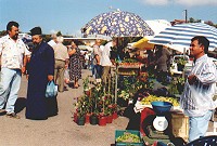 Markt Blumenstand