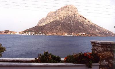 Blick von Massouri zur Insel Telendos