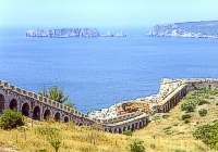 Blick von der Festung in die Bucht