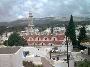 Blick auf die Kirche von Arxangelos