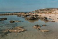 Elafonissi, Strandbereich auf der Insel