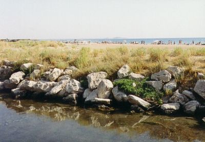 Blick auf Kalogria Beach