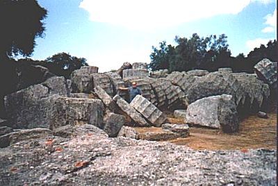 Die Säulen des Zeustempels