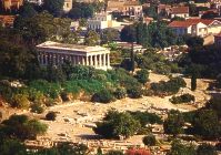 Blick auf Agora mit Hephaisteion