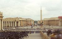 Blick auf den  Petersplatz