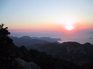 Korinthischer Golf: Sonnenuntergang
