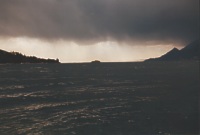Dunkle Wolken über dem Gardasee