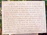 Campo Santo Teutonico: Schrifttafel