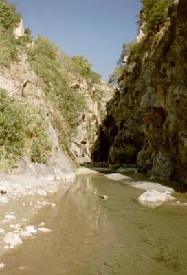 Eingang zum Canyon del  Raganello