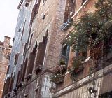 Venedig, Balkon mit Blumen