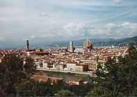 Blick vom Piazzale Michelangelo auf Florenz