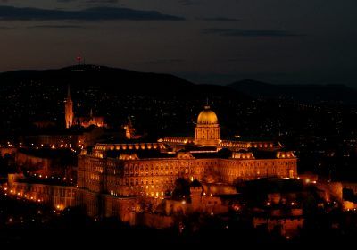 Budaer Burg bei Nacht