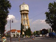 Ein Turm in Siófok