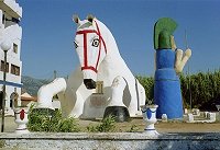 Pferd des Poseidon am Märchenschloss
