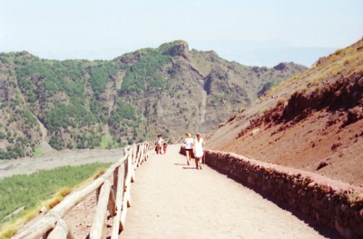 Abstieg vom Vesuv