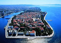 Blick auf die Altstadt von Zadar
