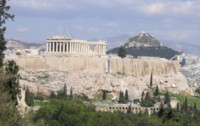 Akropolis und dahinter Lykavittós