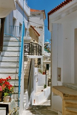 Gasse in Andros-Chora