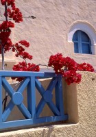 Pastellfarbenes Haus in Messaria