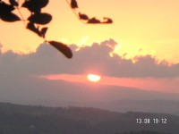 Sonnenuntergang bei Volterra