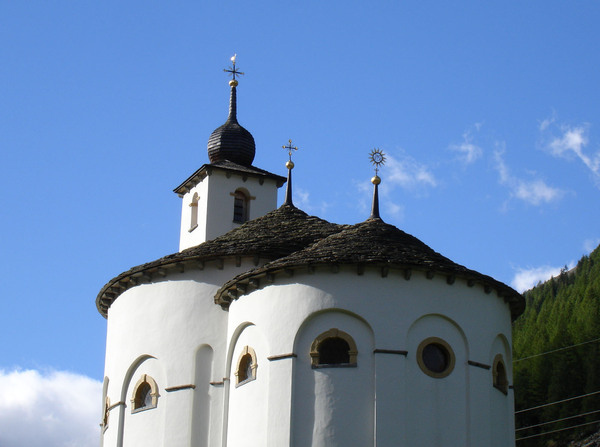 Die Rundkirche von Saas Balen
