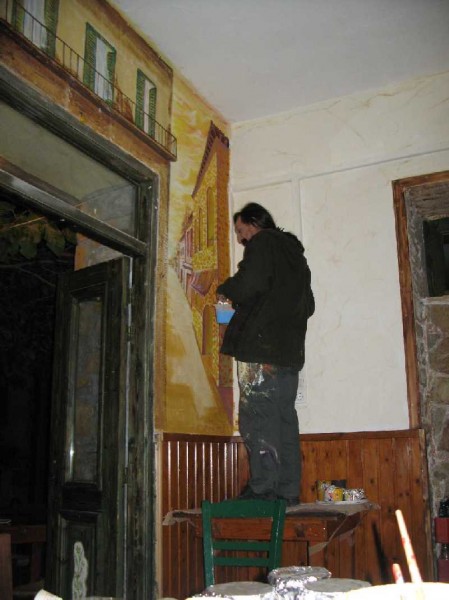 Bulgare Kosta - Hobbymaler abends
