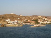Einfahrt in den Hafen von Agios Efstratios