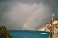 regenbogen bei porto katsiki