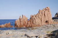 Arbatax mit den berühmten roten Felsen