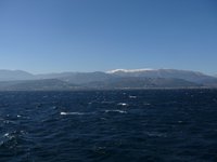 Blick vom Golf auf den Peloponnes