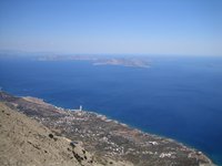 Sicht nach Ágios Kírikos + Insel Foúrni