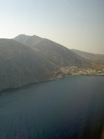 Anflug auf Santorini
