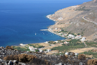Blick von Kelefá auf Bucht von Limeni