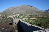 Festung Kelefá über der Bucht von Limeni