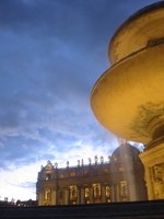 Petersdom in Rom, Abendstimmung