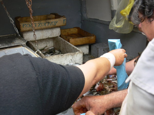 Fischverkauf in Drakei