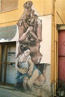 Wandmalerein im Dorf Orgosolo