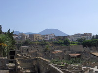 Herculaneum mit Vesuv