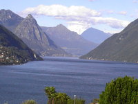 Lugano See von oben
