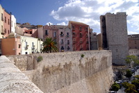 Altstadt von Cagliari-mit Stadttor-Turm