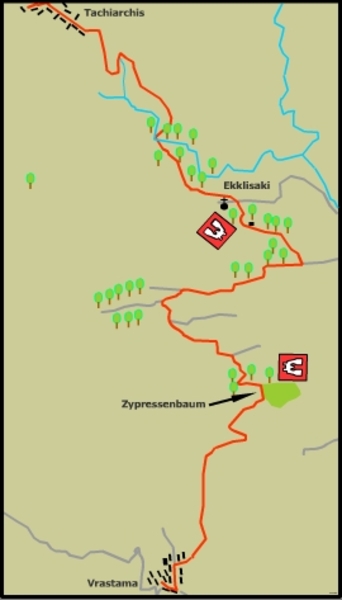 Wanderbeschreibung - Taxiarchis nach Vrastama - Chalkidiki Zentr
