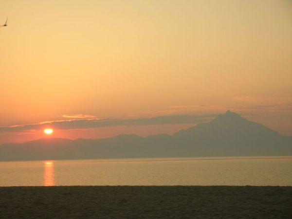 Sonnenaufgang über Berg Athos