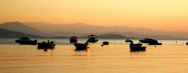 Sunset am Golf von Volos von Horto aus